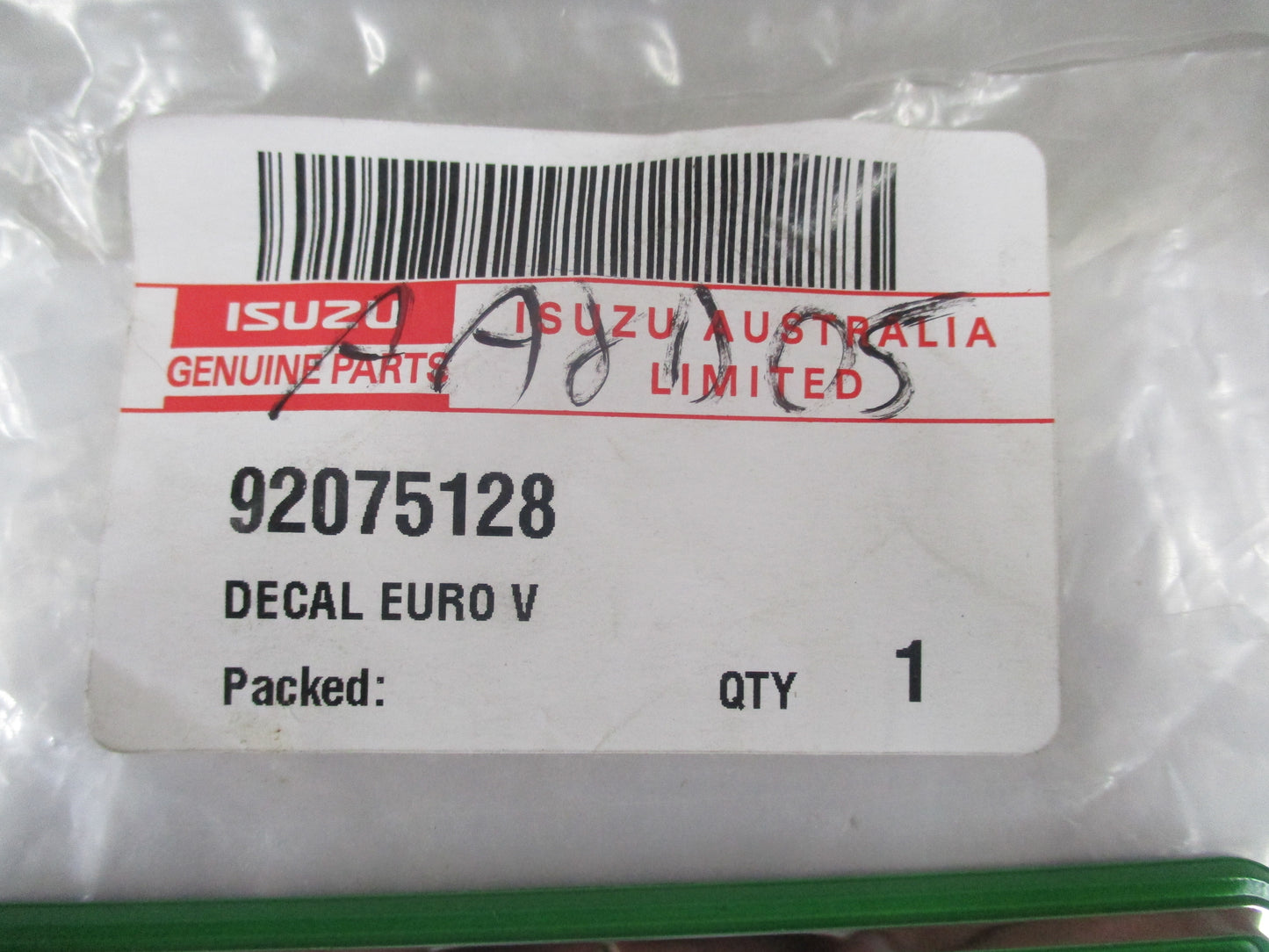 Isuzu 'EURO V' Truck Door Decal New Part