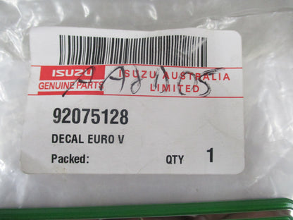 Isuzu 'EURO V' Truck Door Decal New Part