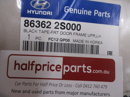 Hyundai Tucson Genuine Passenger Front Door Upper Frame Black Out Tape New Part