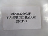 Hyundai Excel X3 Sprint 'SPRINT' Rear Emblem New Part