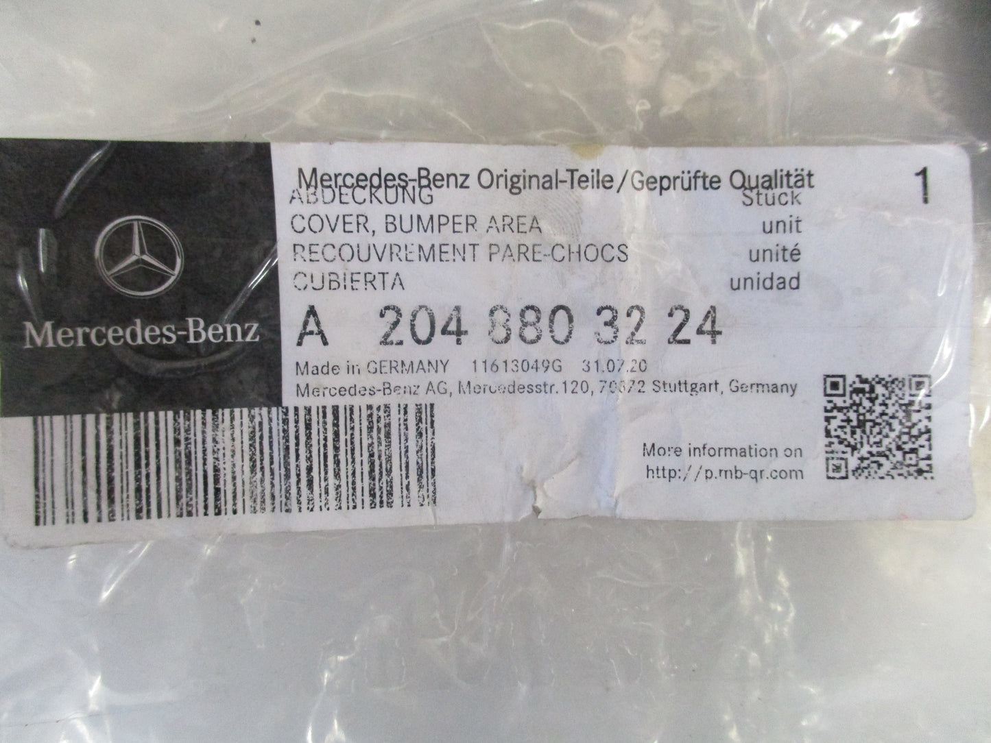 Mercedes Benz C-Class  Genuine Front Left DRL Bezel New Part