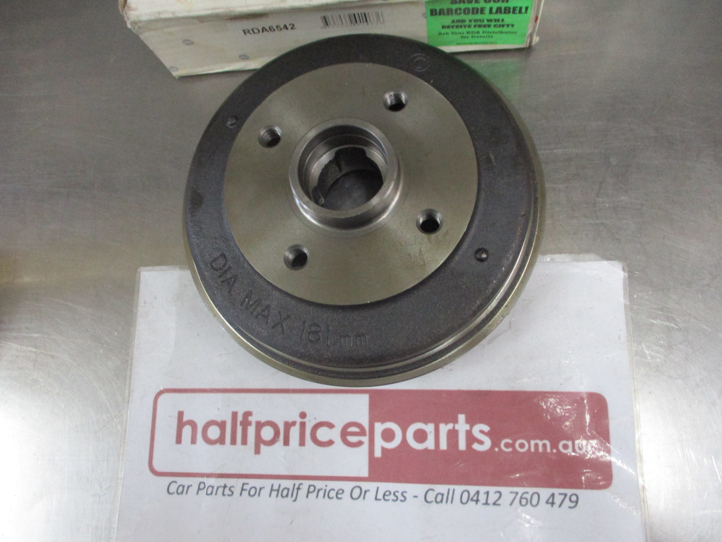 RDA Rear Brake Drum (Single) Suits Honda Prelude New Part