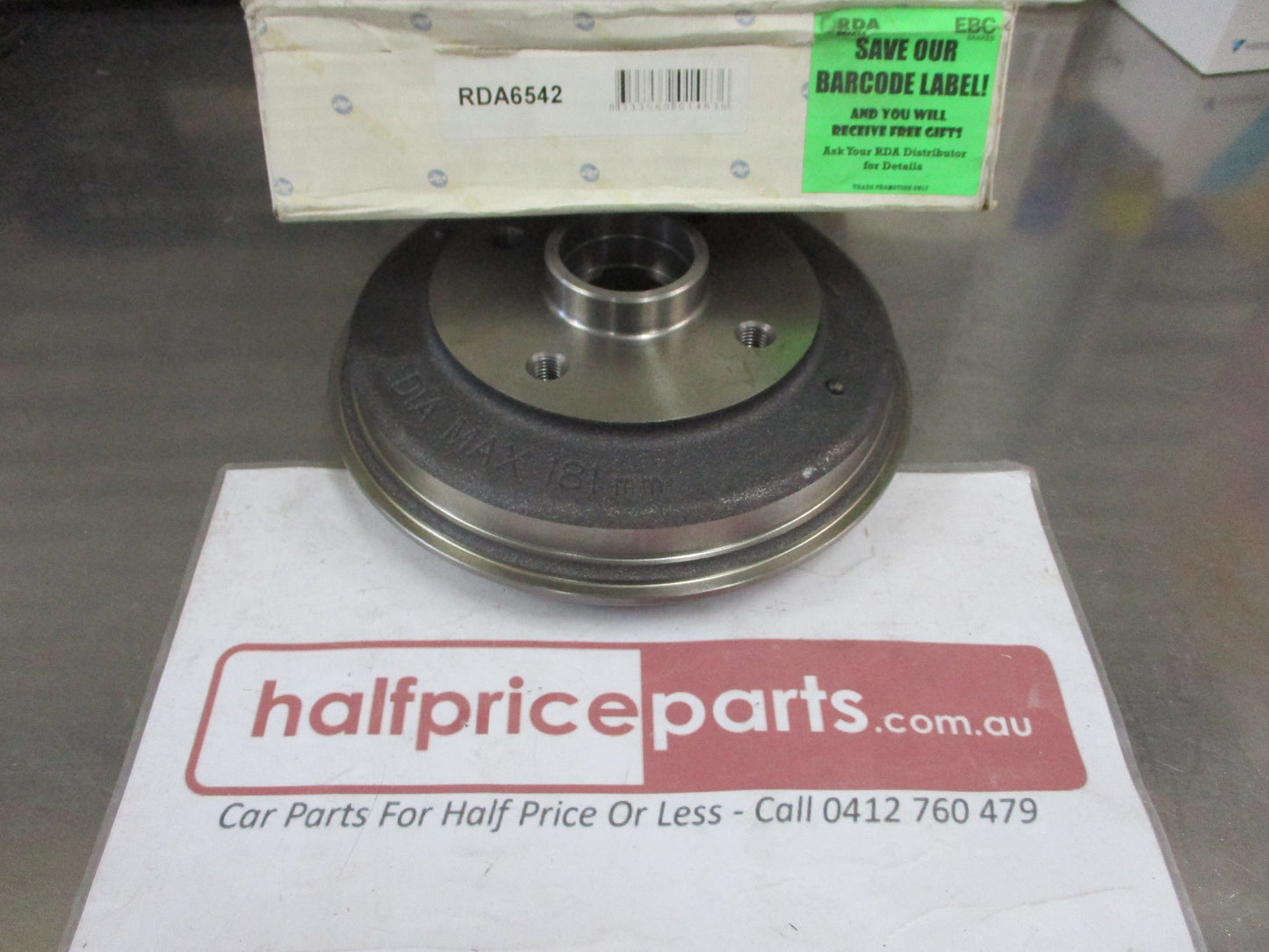 RDA Rear Brake Drum (Single) Suits Honda Prelude New Part