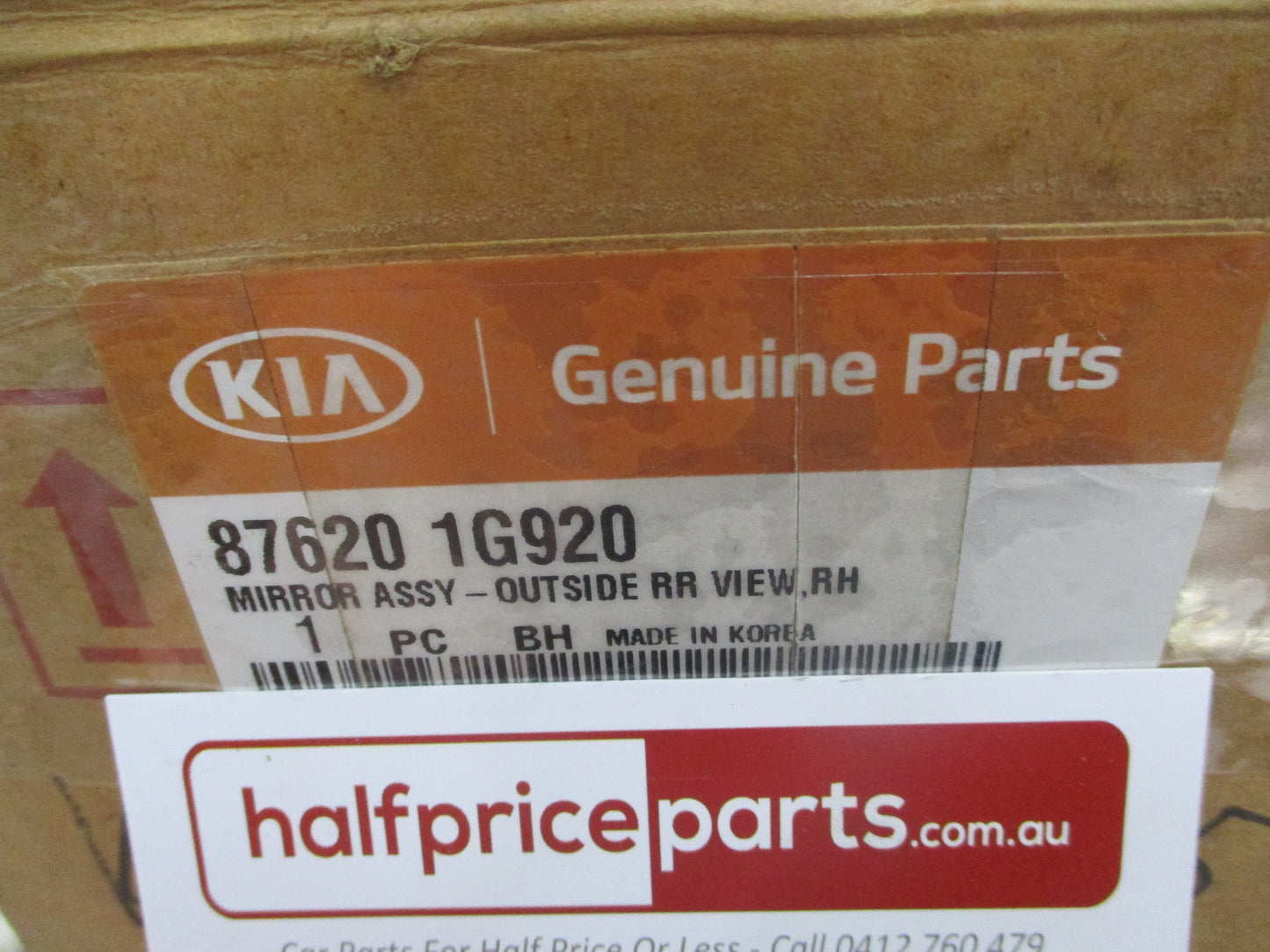Kia Rio Genuine Right Hand (Drivers) Outside Mirror Assembly (Unpainted) New Part