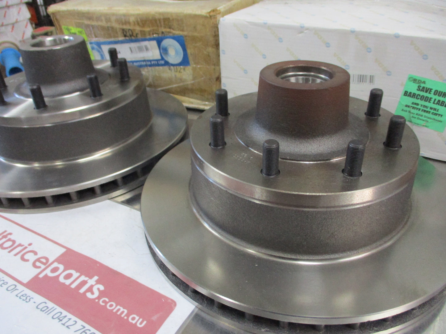 RDA Front Disc Brake Rotors (Pair) Suits Ford F250 New Part