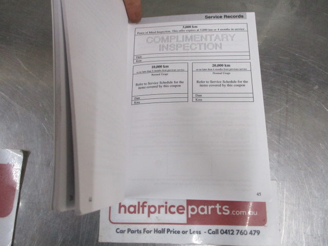 Ford PG/PH Courier Genuine Service And Warranty Book New Part