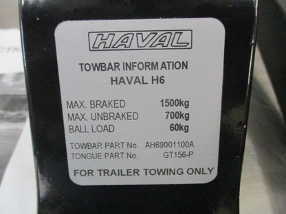 Haval H6 Genuine Tow Bar W/ Wiring Harness And Tow Ball Complete Kit New Part