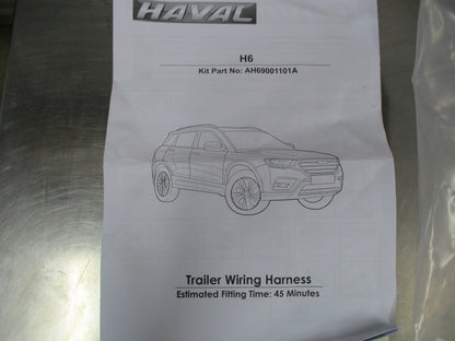 Haval H6 Genuine Tow Bar W/ Wiring Harness And Tow Ball Complete Kit New Part