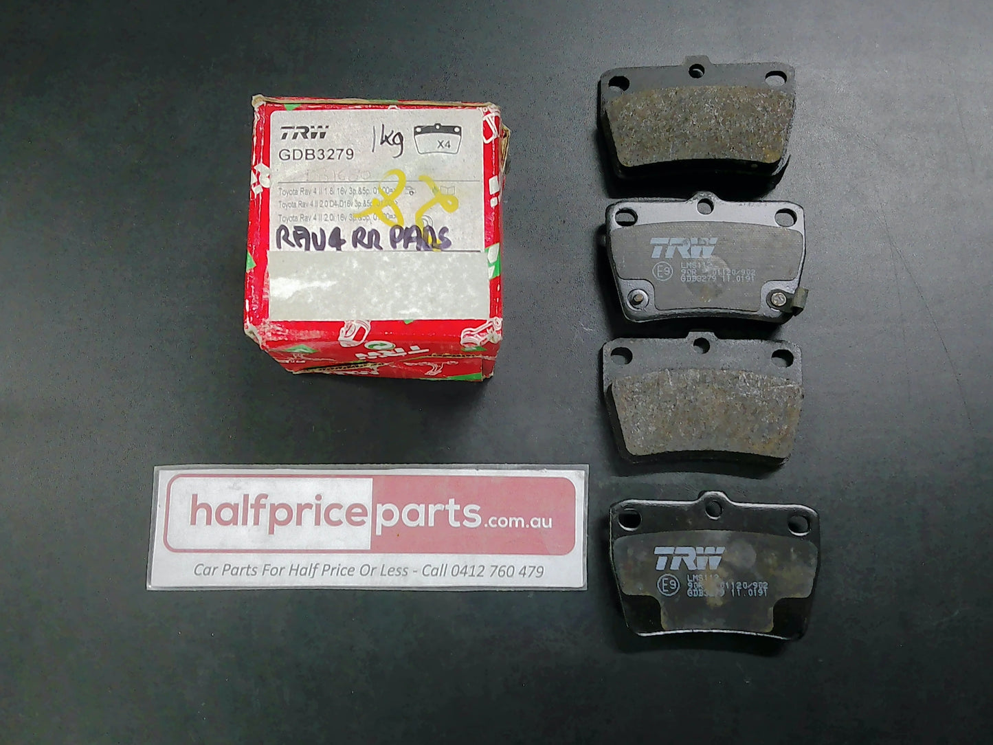 TRW Rear Brake Pad Set Suits Toyota Rav 4/Chery J11 New Part