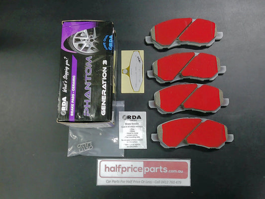 RDA Ceramic Front Disc Brake Pad Set Suits Mitsubishi/Chrysler/Dodge/Jeep/Peugeot New Part