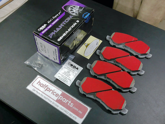 RDA Ceramic Front Disc Brake Pad Set Suits Mitsubishi/Chrysler/Dodge/Jeep/Peugeot New Part