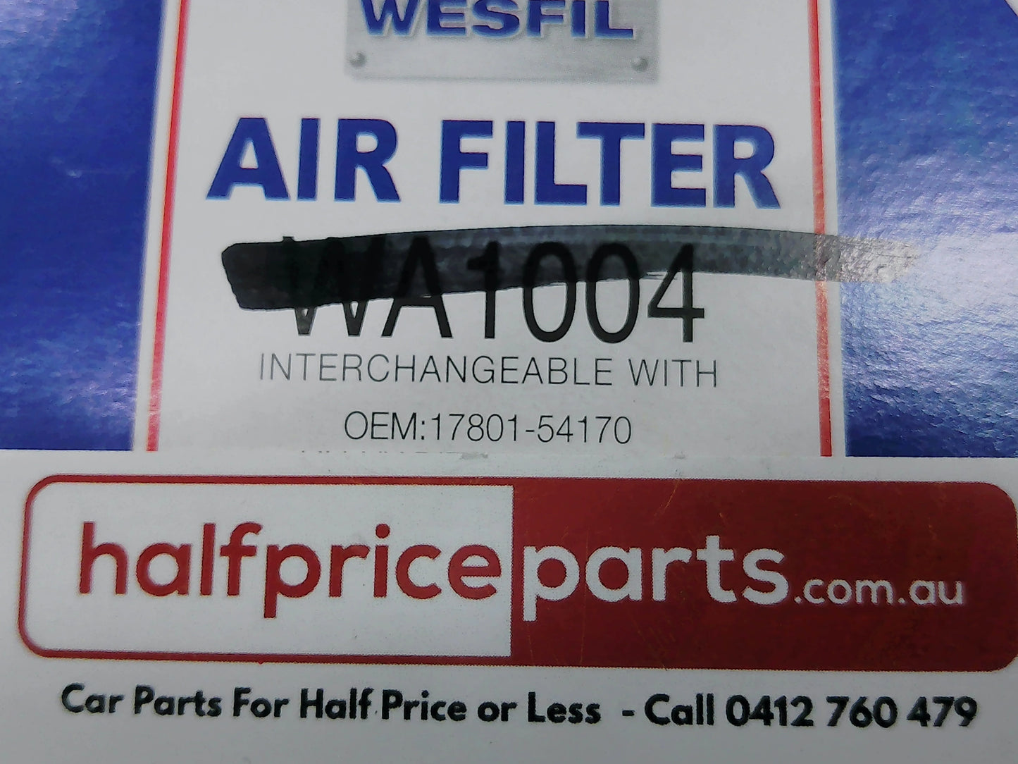 Wesfil Air Filter Suits Toyota Hilux New Part