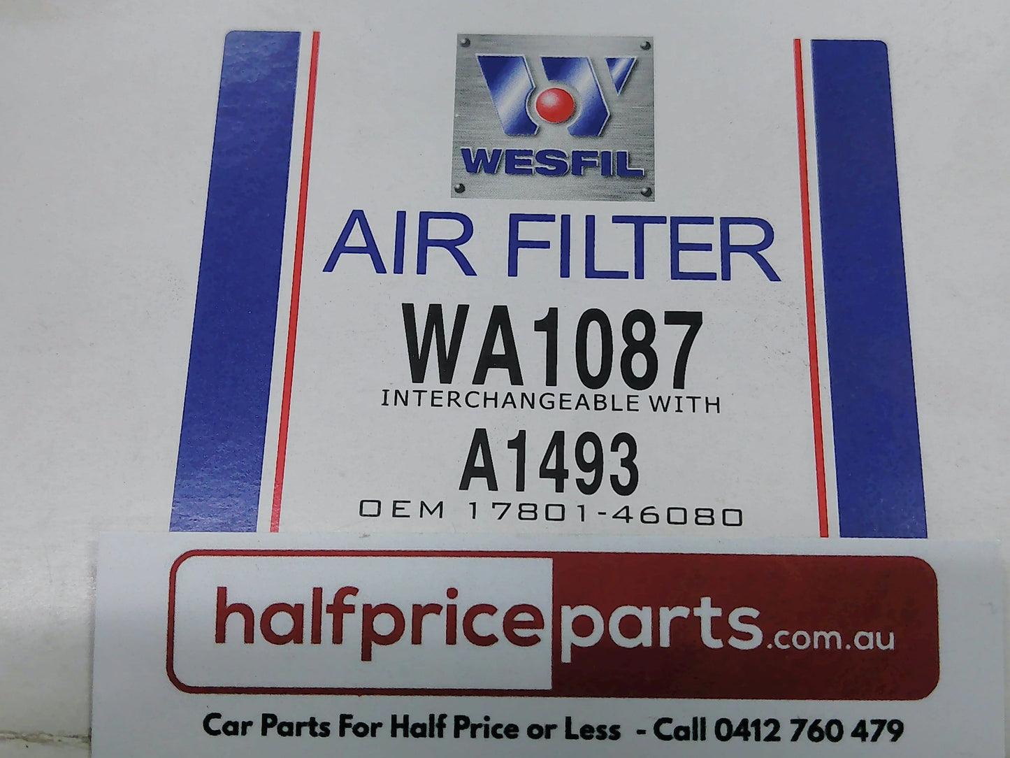 Wesfil Air Filter Element Suits Lexus GS/IS New Part