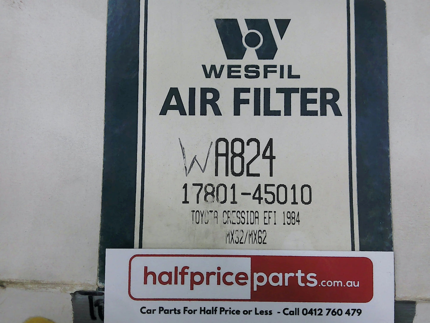 Wesfil Air Filter Suits Daihatsu Pyzar/Charade/Applause/Geely MK/Toyota Cressida/Camry/Corona/Corolla/Celica New Part