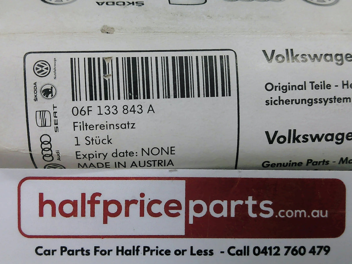 Volkswagen Genuine Air Filter Suits Audi A3/TT/Volkswagen EOS/Golf/Jetta/Passat New Part