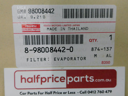 Isuzu Genuine Interior Cabin Air Filter Suits Isuzu D-Max/Holden RA Rodeo/RC Colorado New Part