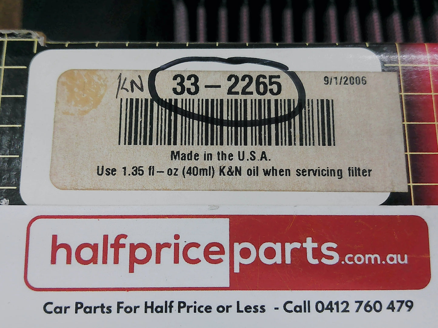 K&N Reusable Air Filter Suits Land Rover Freelander New Part