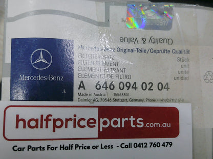 Mercedes Benz C Class Genuine Air Filter New Part