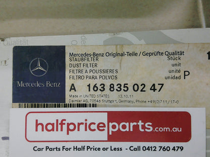 Mercedes-Benz M-Class Genuine Cabin Filter New Part