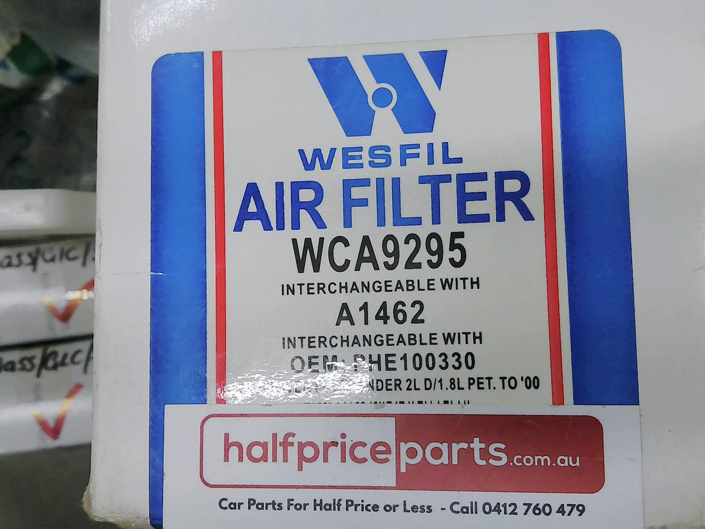 Wesfil Air Filter Suits Land Rover Freelander/MG ZR/Rover 800 New Part