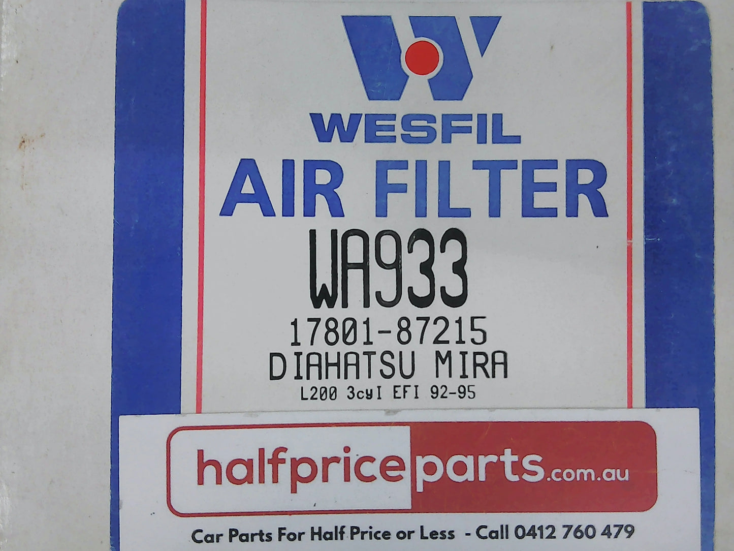 Wesfil Air Filter Suits Daihatsu Move New Part
