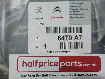 Peugeot Expert/Fiat Scudo/Citroen Dispatch Genuine Cabin Filter New Part