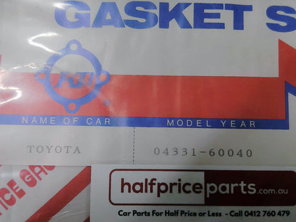 KP Full Gasket Set Suits Toyota Landcruiser New Part