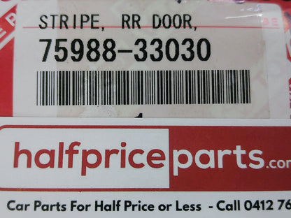 Toyota Camry Genuine Left Hand Rear Door Factory Stripe New Part