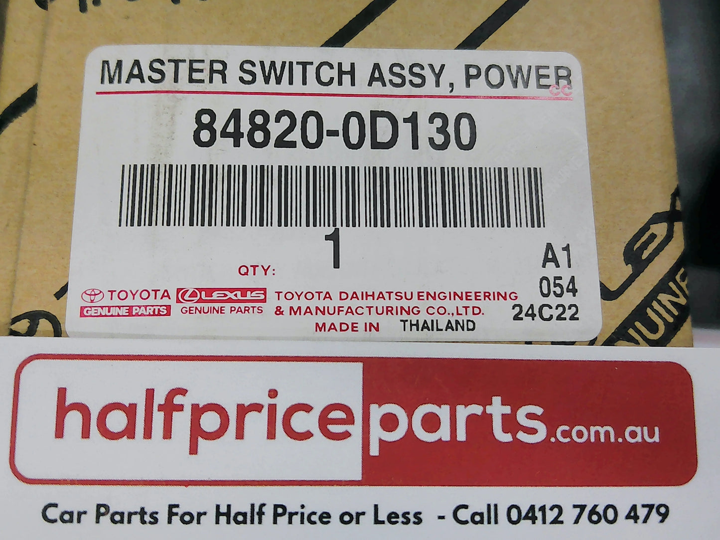 Toyota Camry/Yaris Genuine Window Master Switch Assembly New Part