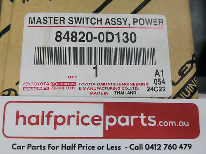 Toyota Camry/Yaris Genuine Window Master Switch Assembly New Part
