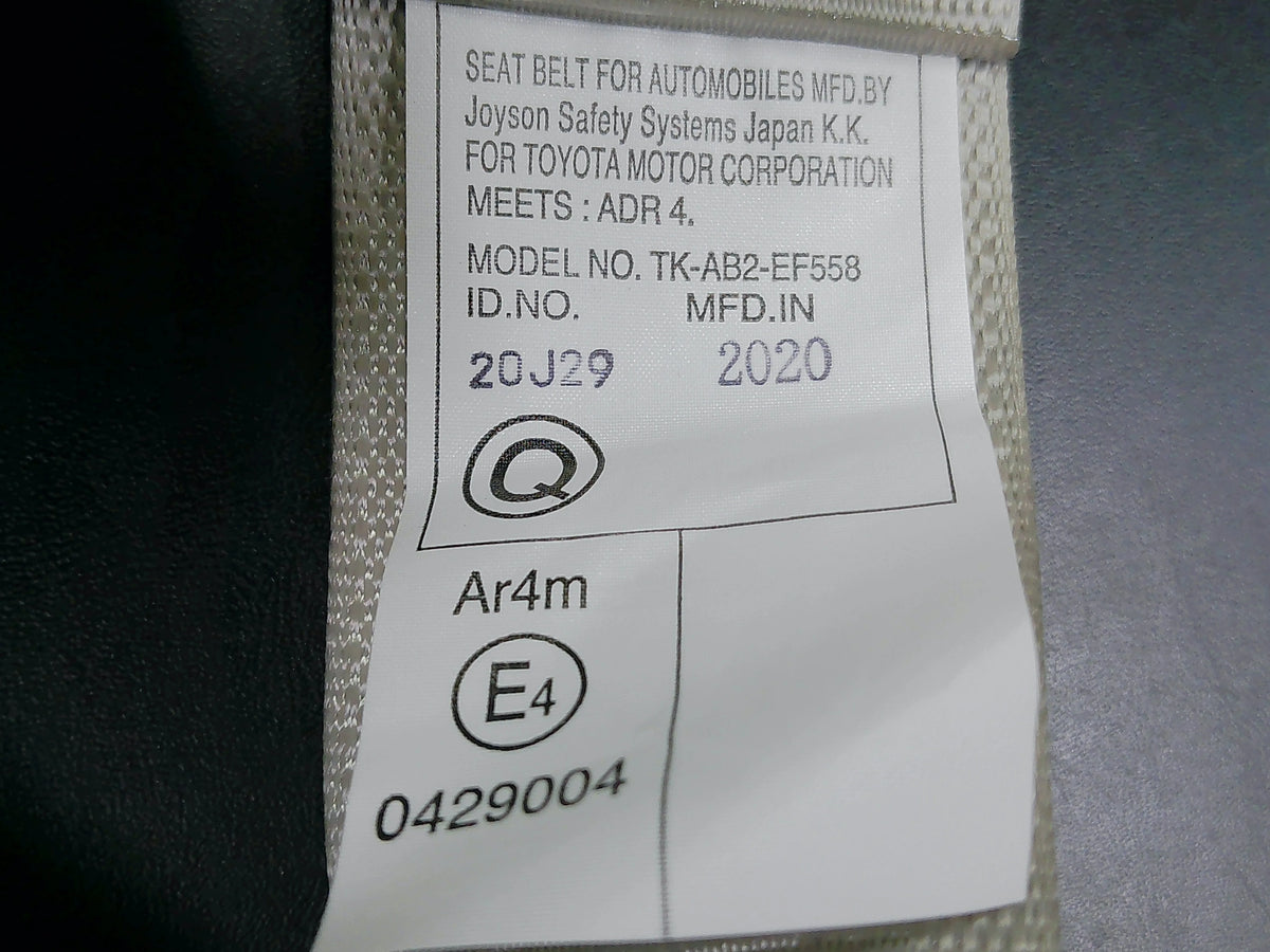 Toyota Coaster Genuine Front Right Hand Seat Seat Belt Assembly (Grey) New Part