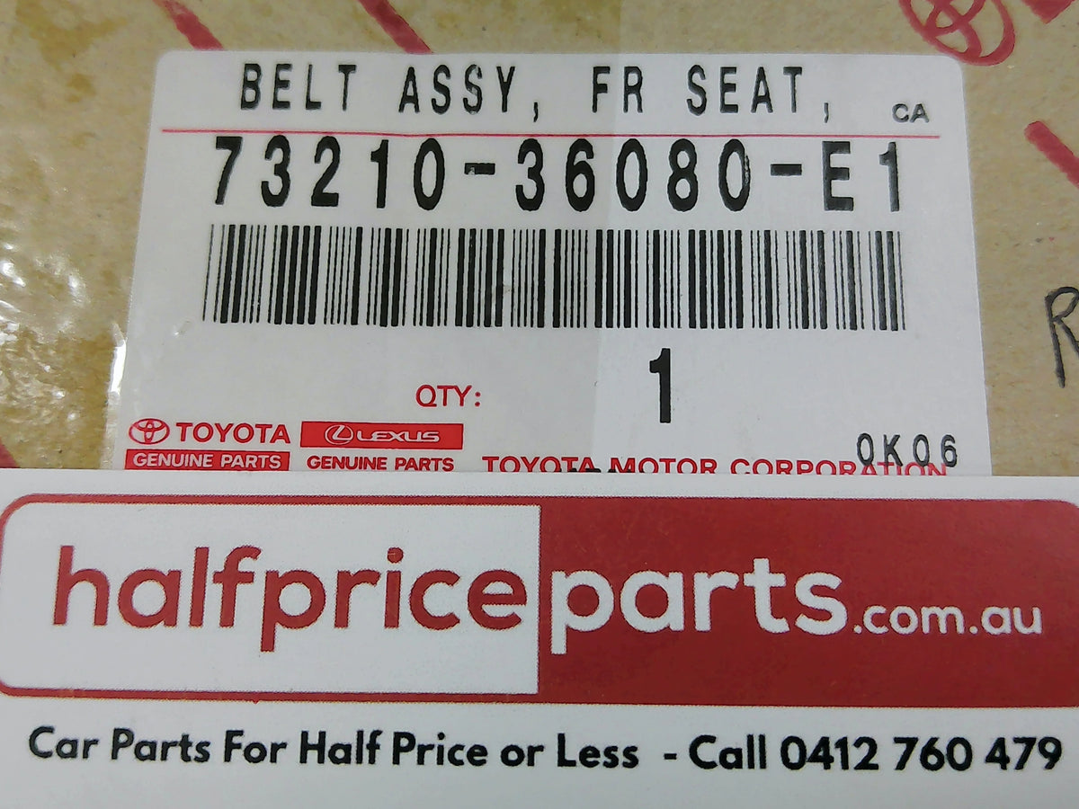 Toyota Coaster Genuine Front Right Hand Seat Seat Belt Assembly (Grey) New Part