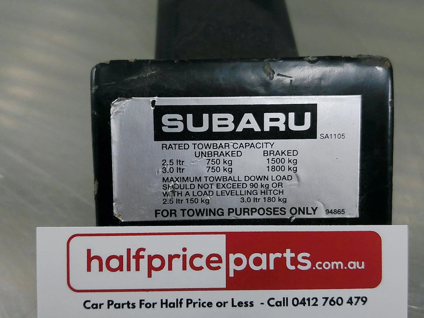 Subaru Genuine Tow Tongue New Part