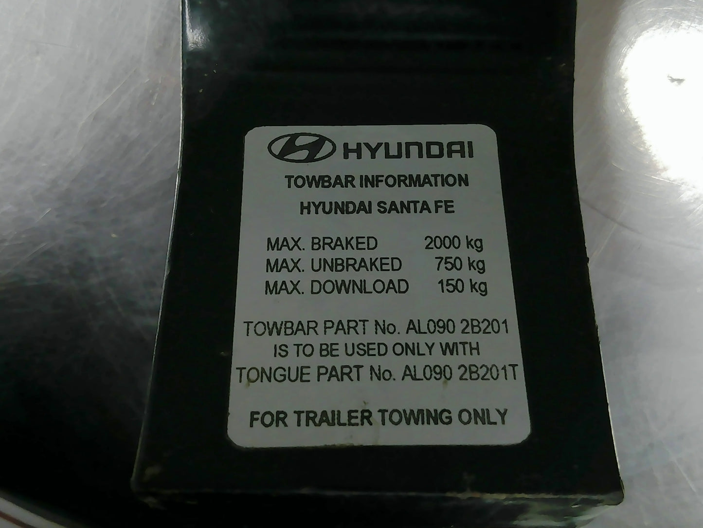 Hyundai Genuine Tow Tongue New Part