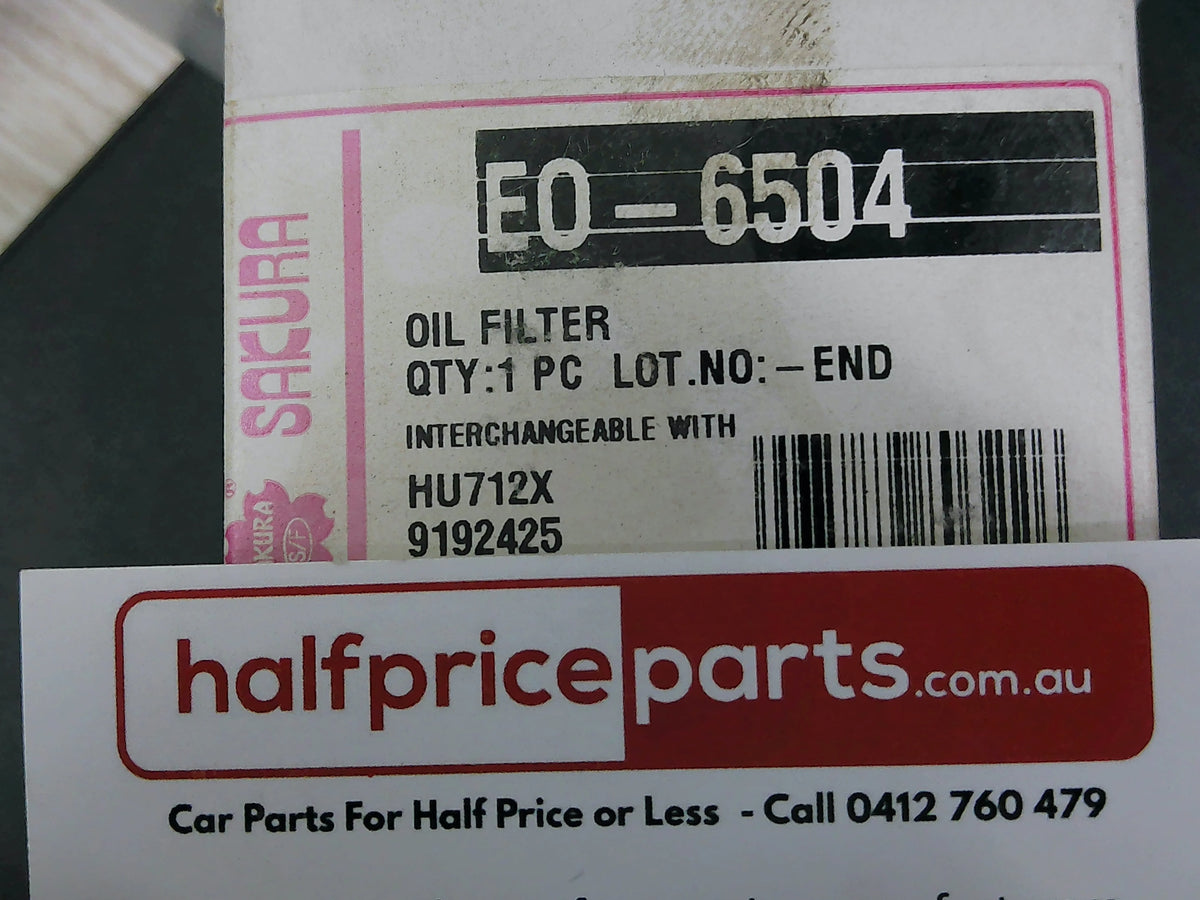 Sakura Engine Oil Filter Element Suits Holden Barina/Combo New Part