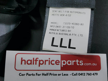 Toyota Camry Genuine Rear Middle Seat Belt New Part