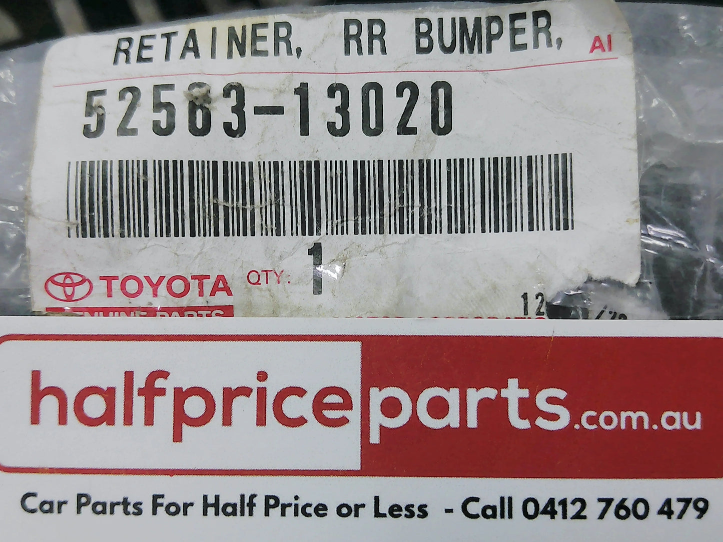 Toyota Corolla Genuine Left Hand Rear Upper Bumper Bar Retainer New Part