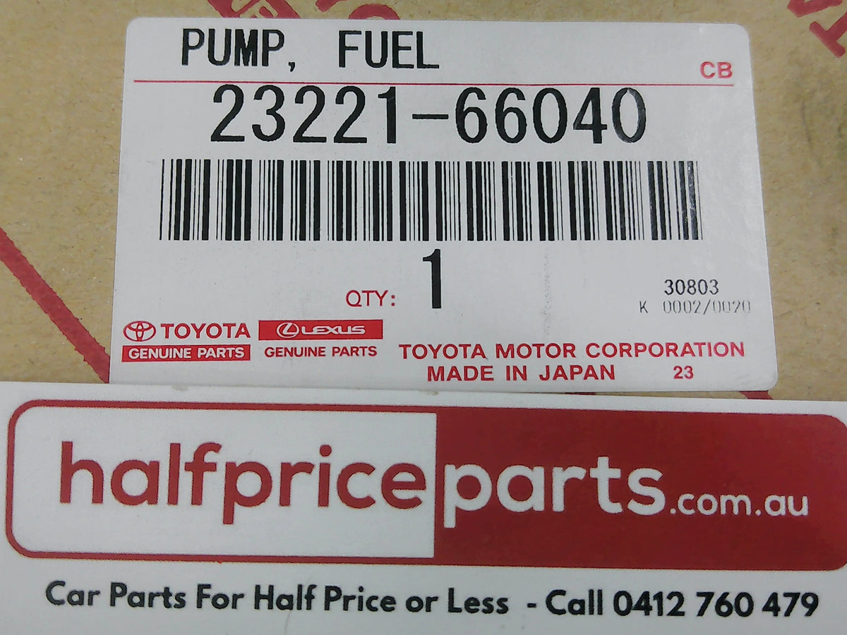 Toyota 100 Series Landcruiser Genuine Fuel Pump Assy New Part