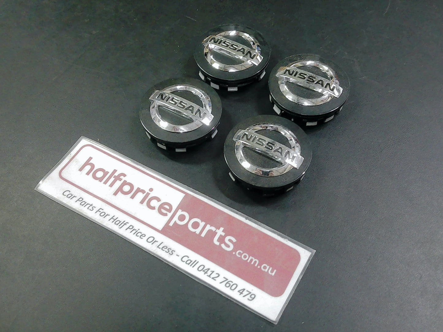 Nissan Juke/Micra/Qashqai/X-Trail/Navara/Pulsar Alloy Centre Caps Set Of 4 New Part