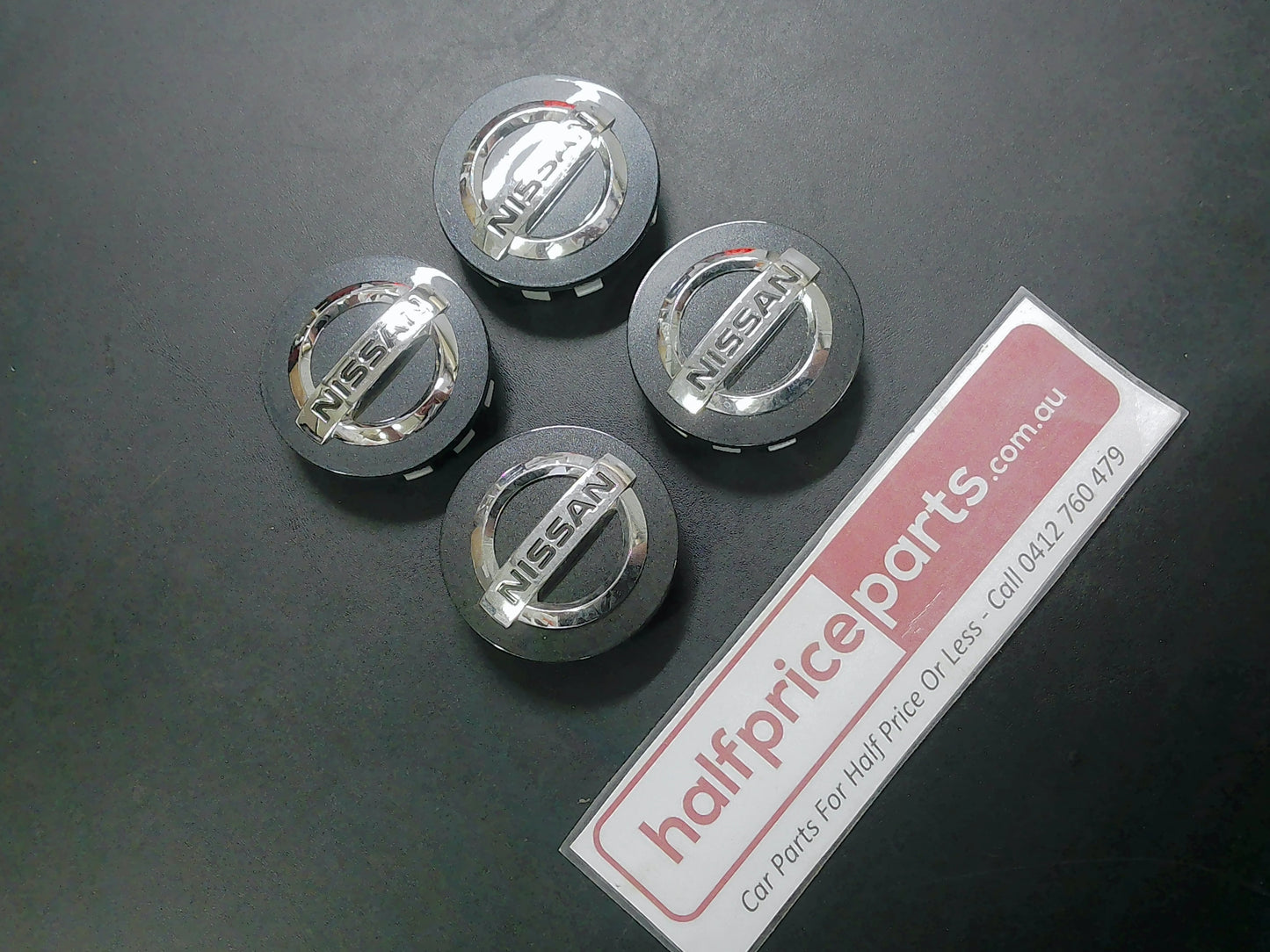 Nissan Juke/Micra/Qashqai/X-Trail/Navara/Pulsar Alloy Centre Caps Set Of 4 New Part