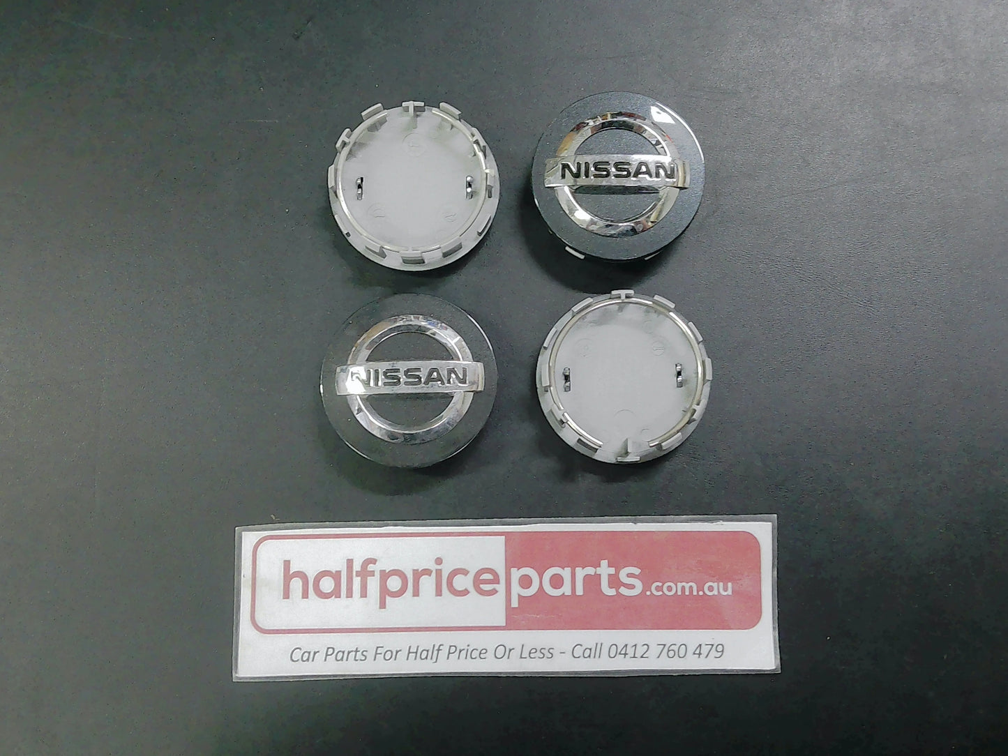 Nissan Juke/Micra/Qashqai/X-Trail/Navara/Pulsar Alloy Centre Caps Set Of 4 New Part