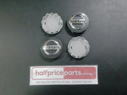 Nissan Juke/Micra/Qashqai/X-Trail/Navara/Pulsar Alloy Centre Caps Set Of 4 New Part
