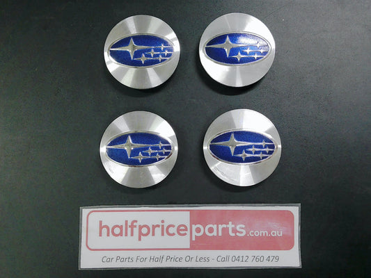 Subaru Impreza/Legacy/Outback Genuine Alloy Centre Caps Set Of 4 Used Part