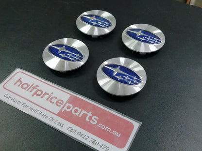 Subaru Impreza/Legacy/Outback Genuine Alloy Centre Caps Set Of 4 Used Part