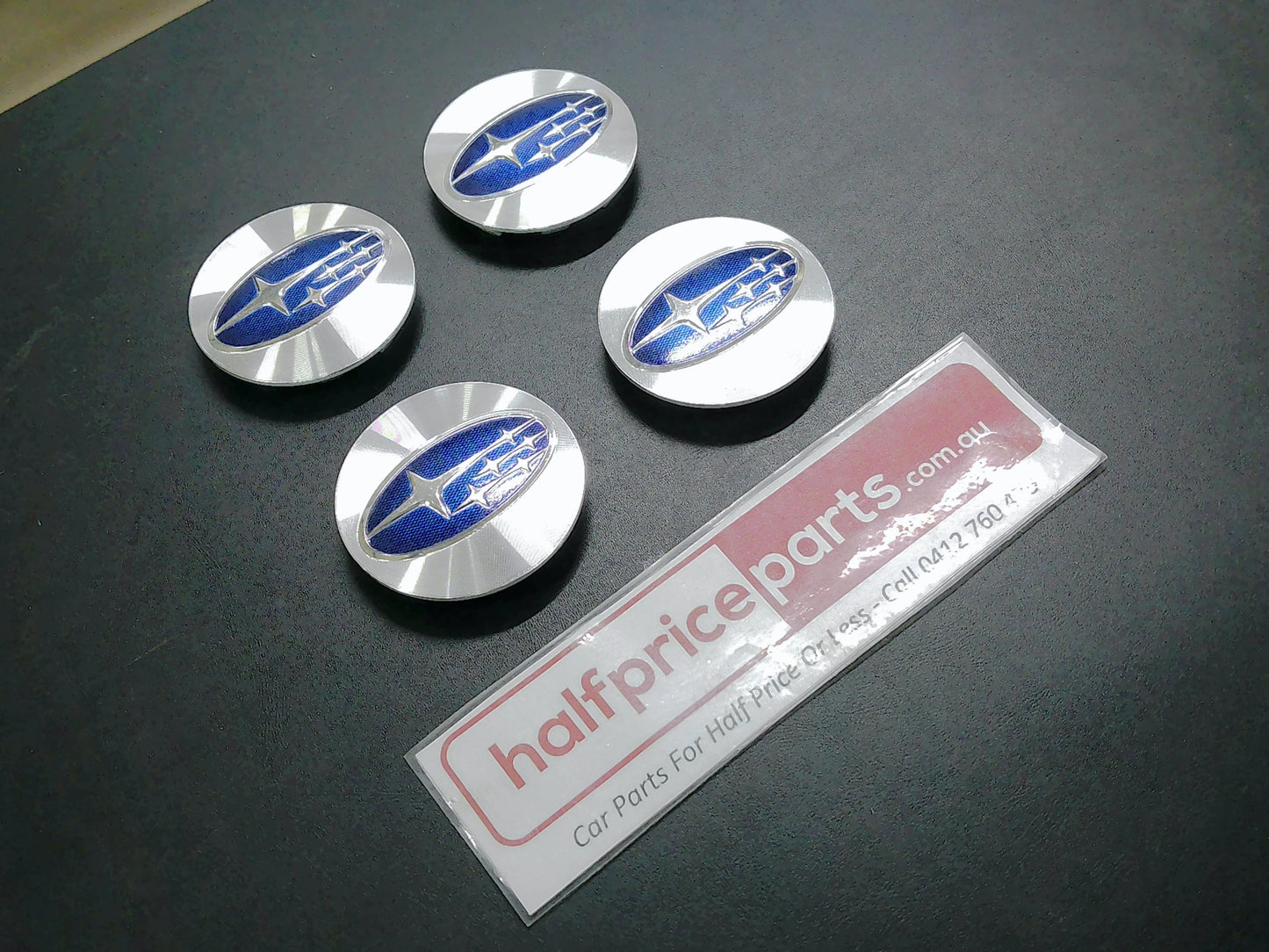 Subaru Impreza/Legacy/Outback Genuine Alloy Centre Caps Set Of 4 Used Part