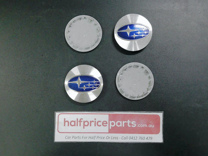 Subaru Impreza/Legacy/Outback Genuine Alloy Centre Caps Set Of 4 Used Part
