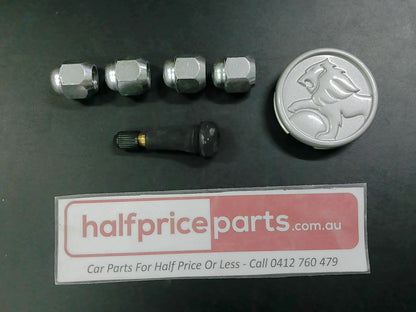 Holden YG Cruze Genuine Alloy Centre Cap/Valve And Wheel Nuts New Part