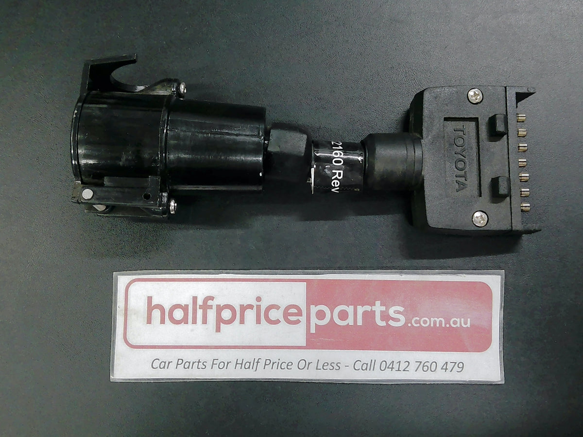 Toyota Genuine Trailer Adapter Large 7 Pin Round To 7 Pin Flat New Part