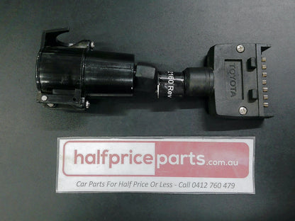 Toyota Genuine Trailer Adapter Large 7 Pin Round To 7 Pin Flat New Part