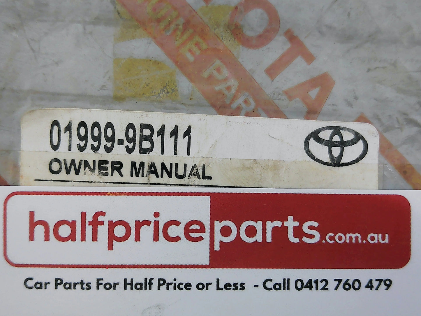 Toyota Camry Genuine Owners Manual New Part